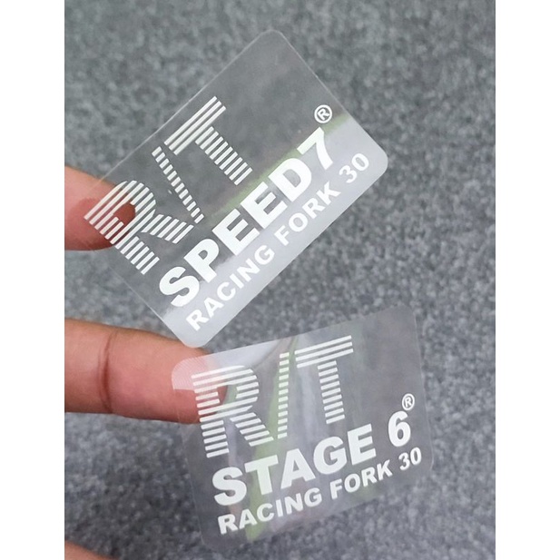 R/T STAGE SPEED 7 TRANSPARENT PRINT CUT STICKER คุณภาพดีที่สุด