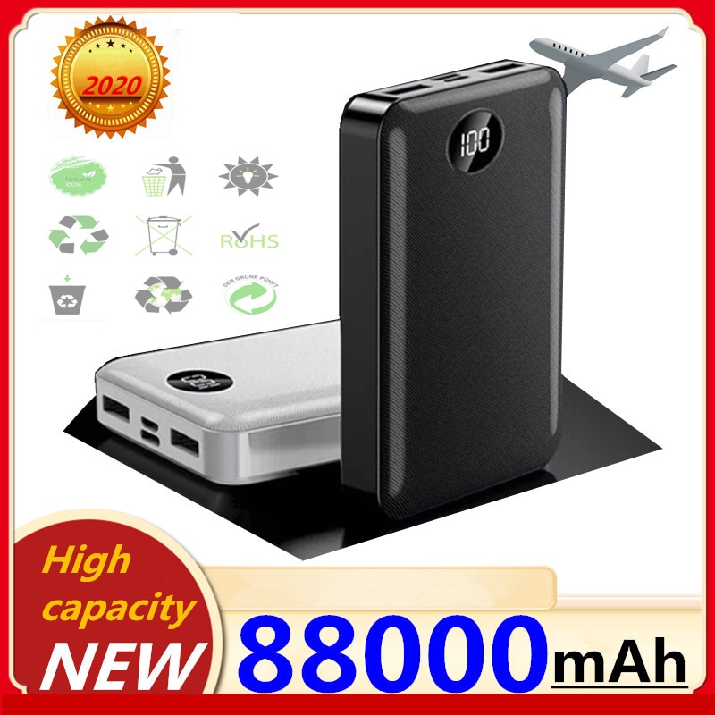 POWER BANK CARICABATTERIE 88000 mAh 2 IN 1 USB + MICRO