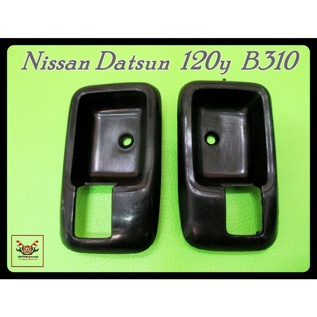 DOOR HANDLE SOCKET LH&amp;RH "BLACK" SET Fit For NISSAN DATSUN 120Y B310 // เบ้ารองมือเปิดใน ด้านใน ซ้ายและขวา "สีดำ"
