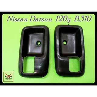 NISSAN DATSUN 120Y B310 DOOR HANDLE SOCKET LH&amp;RH "BLACK" SET // เบ้ารองมือเปิดใน ด้านใน ซ้ายและขวา "สีดำ" สินค้าคุณภาพดี