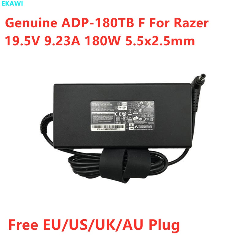 19.5V 9.23A 180W ADP-180TB F RC30-02700200 แหล่งจ่ายไฟอะแดปเตอร์ AC สําหรับ Razer RZ09-02705W75 RZ09