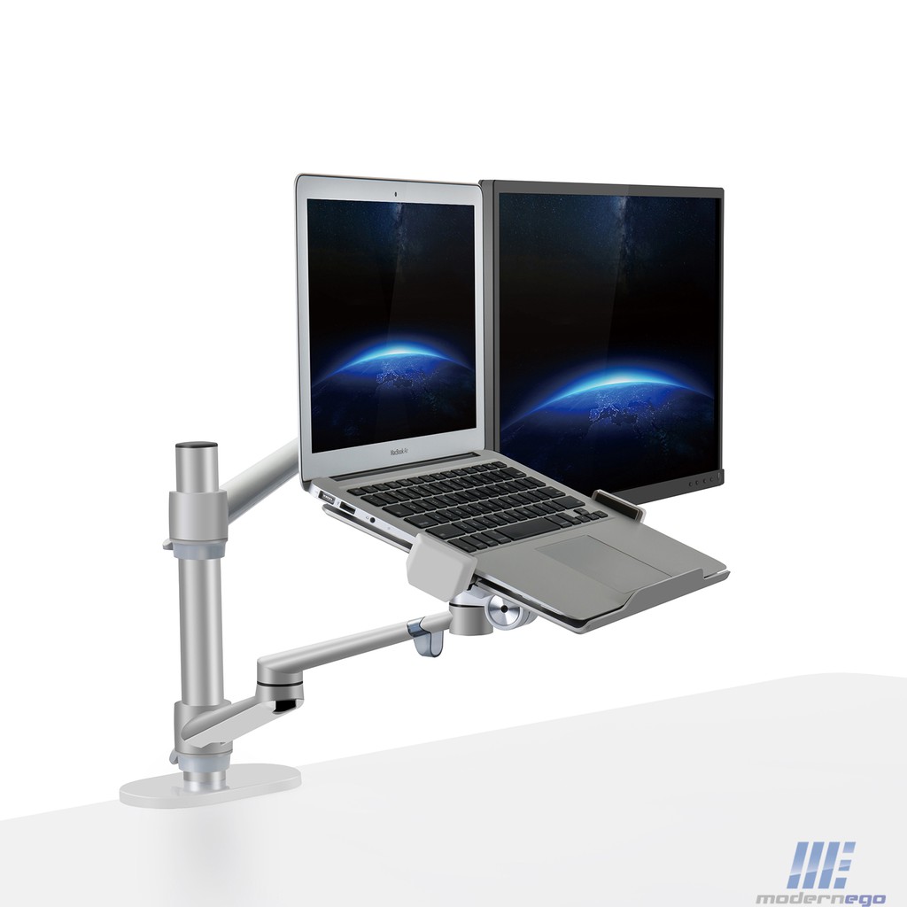 ขายึดจอและโน๊ตบุ๊ค Monitor and Laptop Desk Mount [ModernEgo ARM04