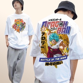 Manga Dragonball Battle of gods Tees shirt Oversized  White Tshirt Streetstyle graphic tops