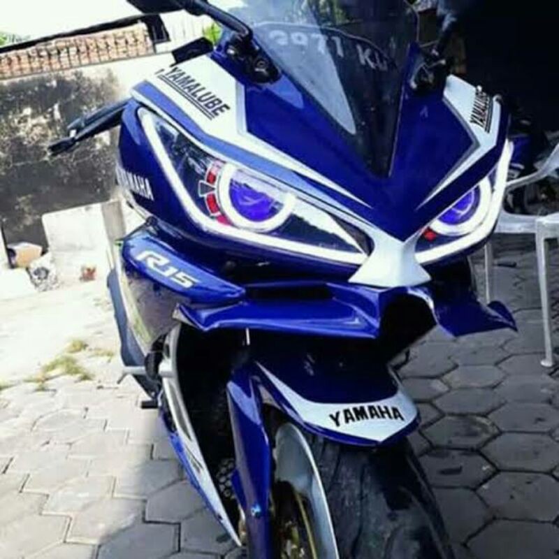หนวด Winglet yamaha r15 old v1 v2 รุ่น r25 วัสดุใยหนา