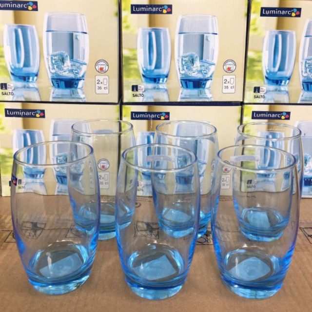 ชุดถ้วย Luminarc Salto Ice Blue 6 ชิ้น 350ml