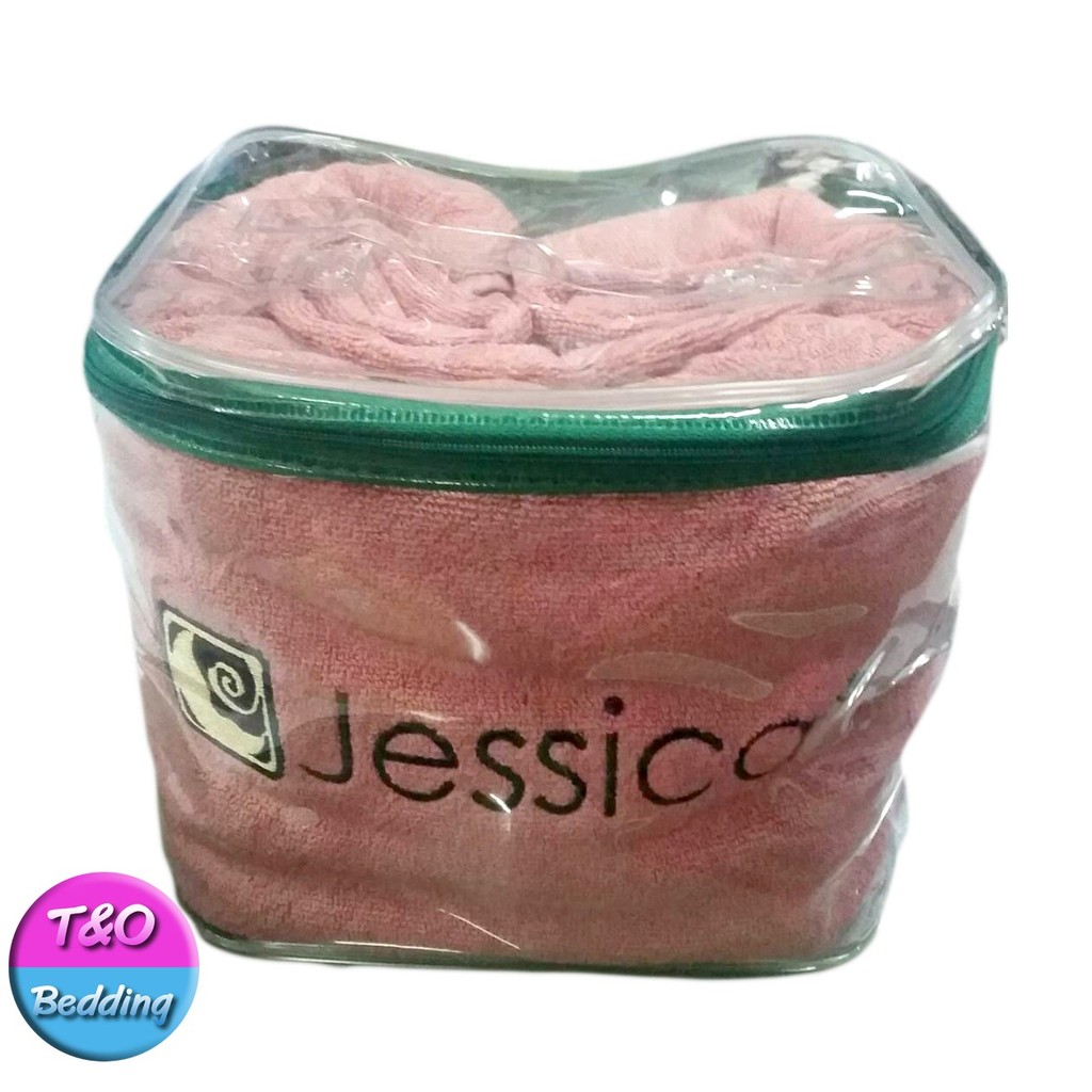 Jessica ชุดผ้าขนหนู เช็ดตัว+เช็ดหัว (สองชิ้น)