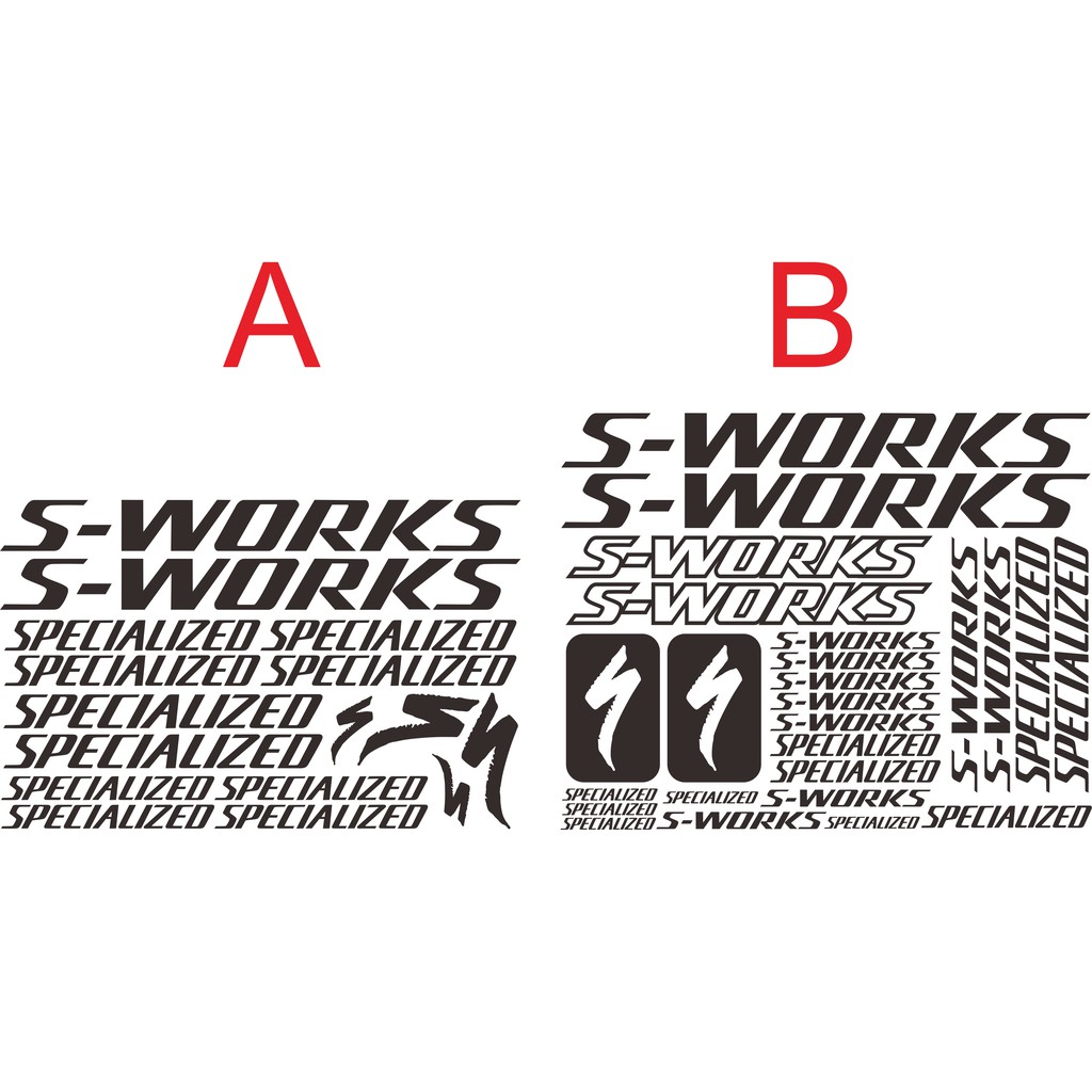 สติ๊กเกอร์ตัดจักรยาน s-works เฉพาะทาง