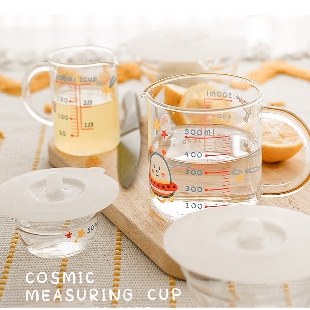 Omocha - (CUP) Cosmic measuring cup เเก้วตวง แก้วตวงลายจักรวาล กาแล็คซี่
