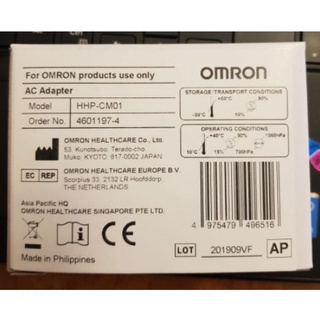 OMRON ADAPTOR 6V /Adapter สายเสียบเครื่องวัดความดัน omron (ของแท้)