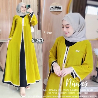 Nimas Dress BO MOSSCREPE Material MIX Lace Can Gamis (ไม่รวม HIJAB) ชุดเดรสแฟชั่น สไตล์โมเดิร์น สําหรับผู้หญิงมุสลิม 2022