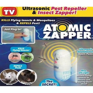 Atomic zapper เครื่องไล่หนู อัลตร้าโซนิค พร้อมหลอดไฟช็อตยุงไฟฟ้