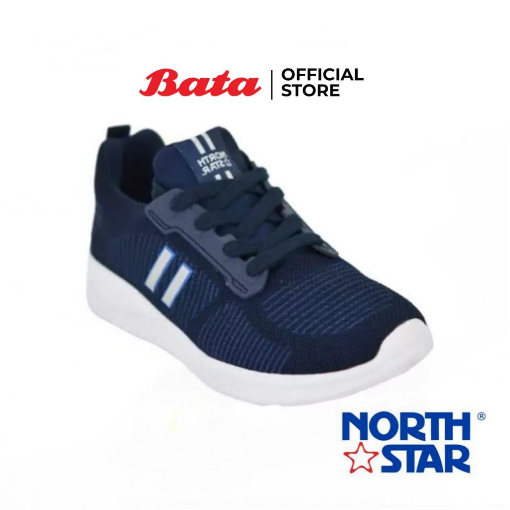 Bata NORTH STAR รองเท้าผ้าใบ สำหรับผู้ชาย ใส่เที่ยว เดินสบาย MEN'S SPORT CASUAL แบบเชือก สีกรมท่า รหัส 8299024