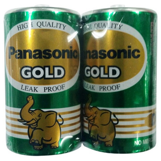 ถ่าน PANASONIC D Gold R20GT/2SL สีเขียว (2ก้อน/แพ็ค)