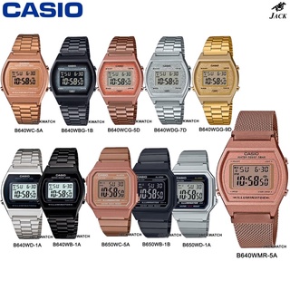 Casio นาฬิกาข้อมือผู้หญิง รุ่น B640, B650 รับประกัน(ร้าน2ปี)ศูนย์CMG1ปี B640WC B640WB B640WD B650WC B650WB B650WD A168W