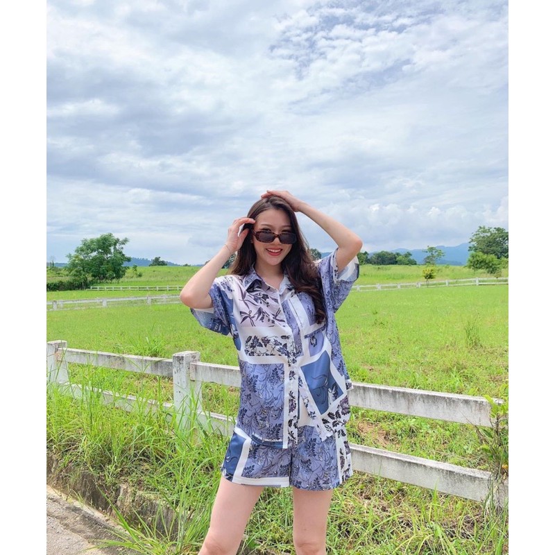 ส่งต่อ Tshopppp Blue Printed Set
