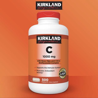 Kirkland Signature [2v18 Vitamin C1000mg500tabletsถูกสุดในไทย]วิตามินซีเสริมสร้างภูมิคุ้มกัน