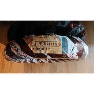 ยางนอก Quick GR611 ลาย Rabbit เบอร์ 90/90-12 Tubeless ใส่ Yamaha Fiore,Filano