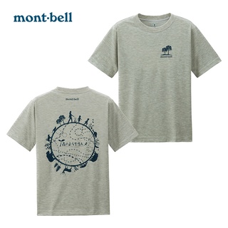 เสื้อยืดอินเทรนด์ผู้ชายอินเทรนด์ผู้หญิงMontbell Japan Mengbei Ounian เสื้อยืดลําลองสําหรับผู้ชายผู้หญิงแขนสั้นคอกลมพิมพ์