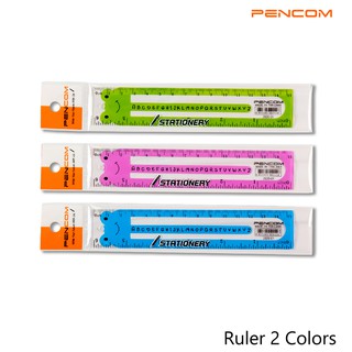 Pencom  Ruler 15 cm. Cartoon ไม้บรรทัด 15 ซม. การ์ตูน