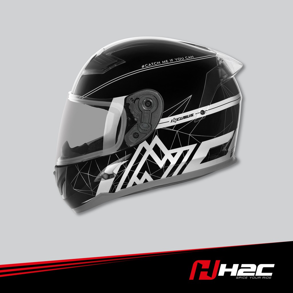 [ลิขสิทธิ์แท้] Honda H2C หมวกกันน็อก INCUBUS เต็มใบ สีดำ