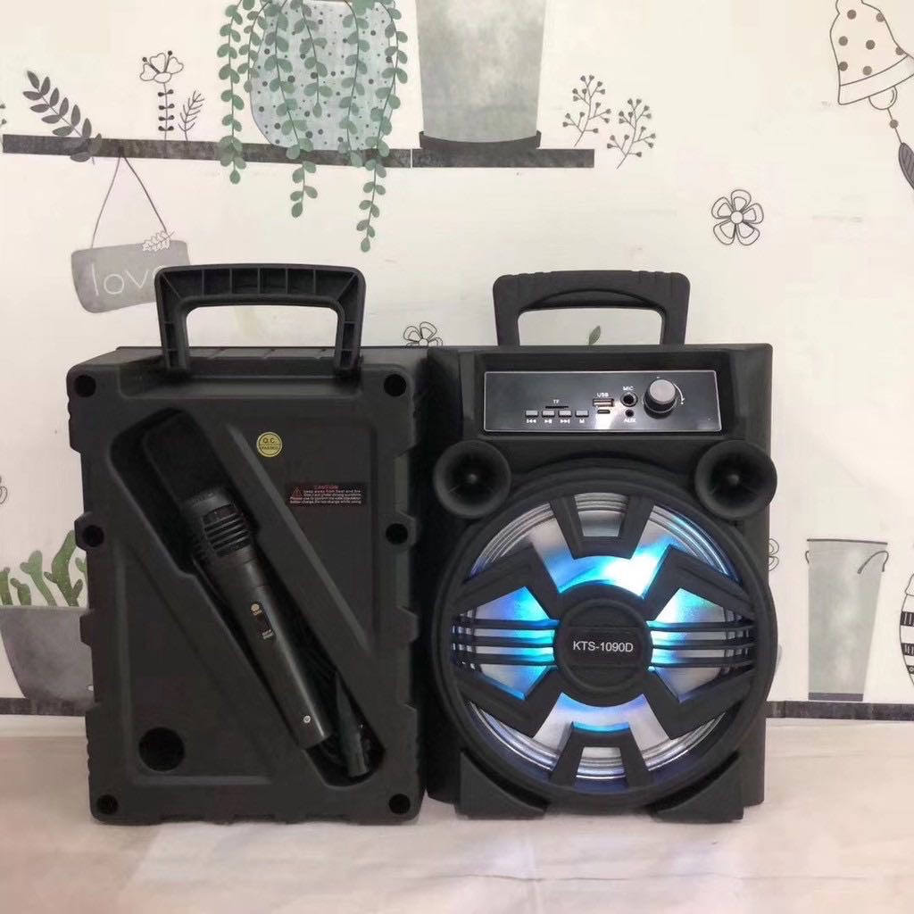 ที่หนึ่งแห่งพลังเสียง ลำโพงบลูทูธไร้สาย KTS-1090 ลำโพงพกพาคาราโอเกะ มีหูหิ้วพกพาสะดวก ให้คุณเพลิดเพลินไปกับเสียงเพลง