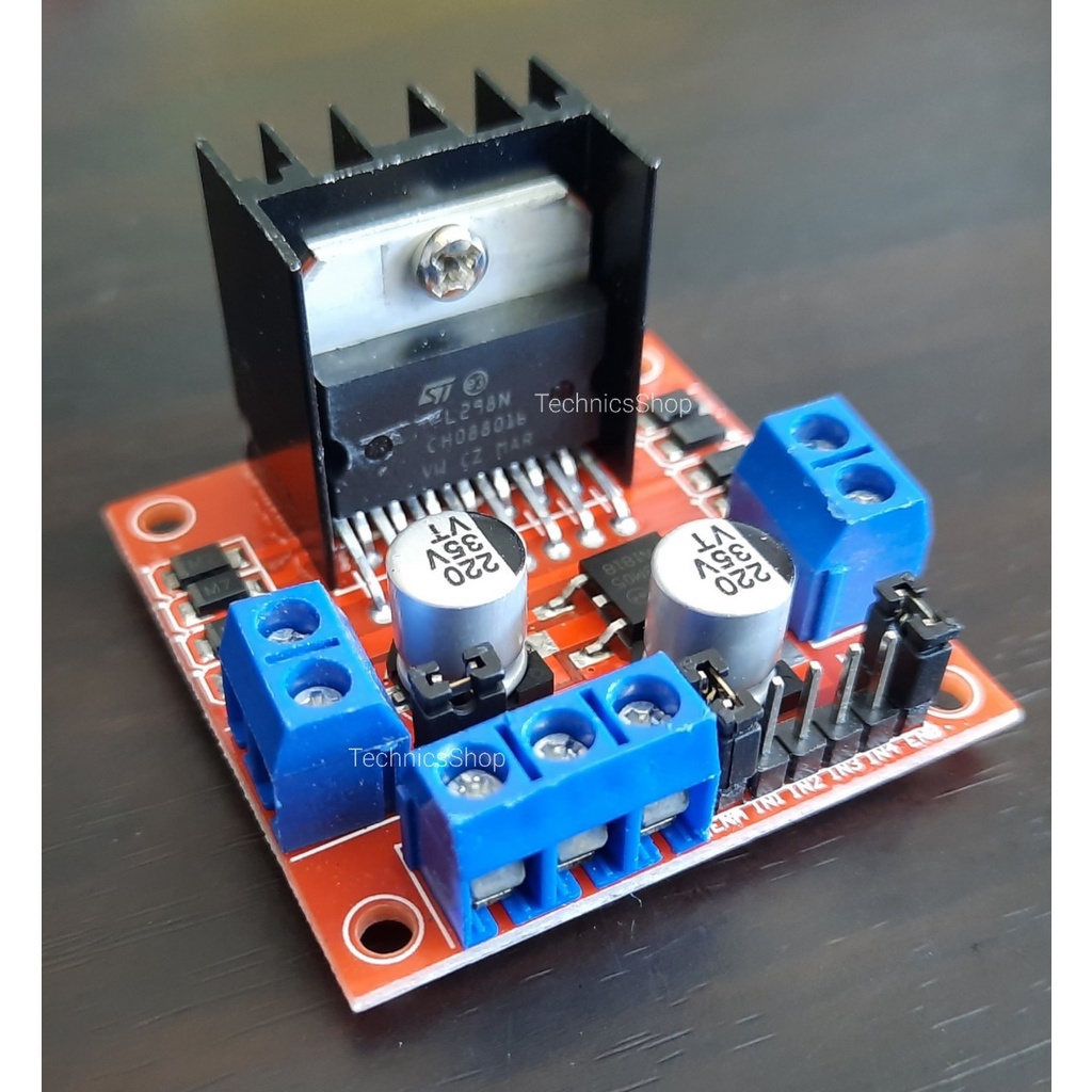 โมดูล L298N Dual Motor Driver Module 2A (ไดร์ขับมอเตอร์)