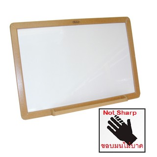 RELUX กระดานไวท์บอร์ด 36X46 cm. ขอบมน MDF-3040 (สีขาว)