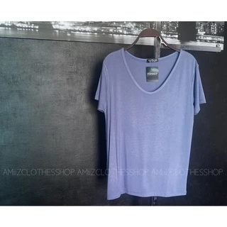 เสื้อยืดคอยู งานป้ายTopshop มีไซด์ เสื้อผ้าแฟชั่นผู้หญิง
