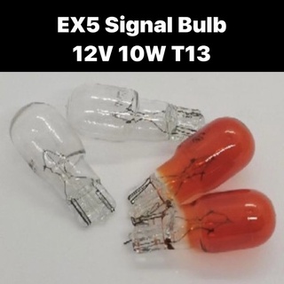 [ 1 ชิ้น ] หลอดไฟสัญญาณไฟเลี้ยว หนัง Pu ใส สีส้ม สําหรับ HONDA EX5 RGV 12V10W (T13) EX5 DREAM T13 MENTOL BULB 12V 10W