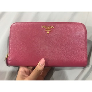 Prada zippy wallet used