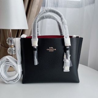 COACH MINI MOLLIE TOTE IN SIGNATURE CANVAS Style No: COACH C4084
Color : IM/BLACK/TRUE RED