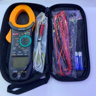 มิเตอร์วัดไฟ3266TD Digital Clamp Meter มัลติมิเตอร์ วัดอุณหภูมิ วัดเฮิร์ท แคล้มมิเตอร์