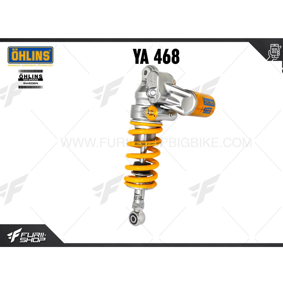 โช๊คแต่ง โช๊คหลัง OHLINS Sweden YA 468 ยามาฮ่า YAMAHA YZF-R1, R1M, MT-10