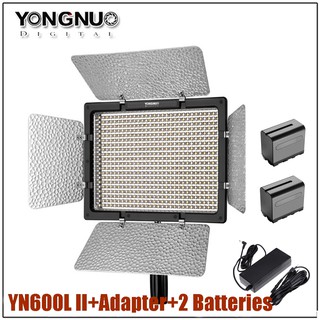 YONGNUO LED VIDEO LIGHT YN600L II + Adapter + 2 Batteries