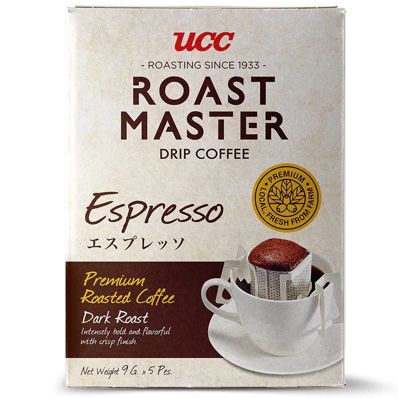 UCC Roasted Master Espresso Drip Coffee 45g.
