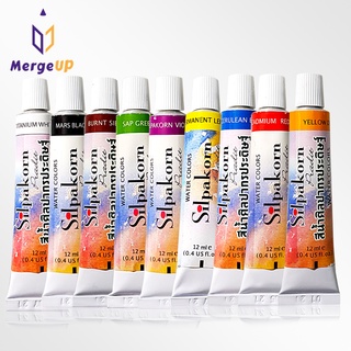 สีน้ำ แบบหลอด ศิลปากรประดิษฐ์ 12 ml. Silpakorn Water Colors สีศิลปากร