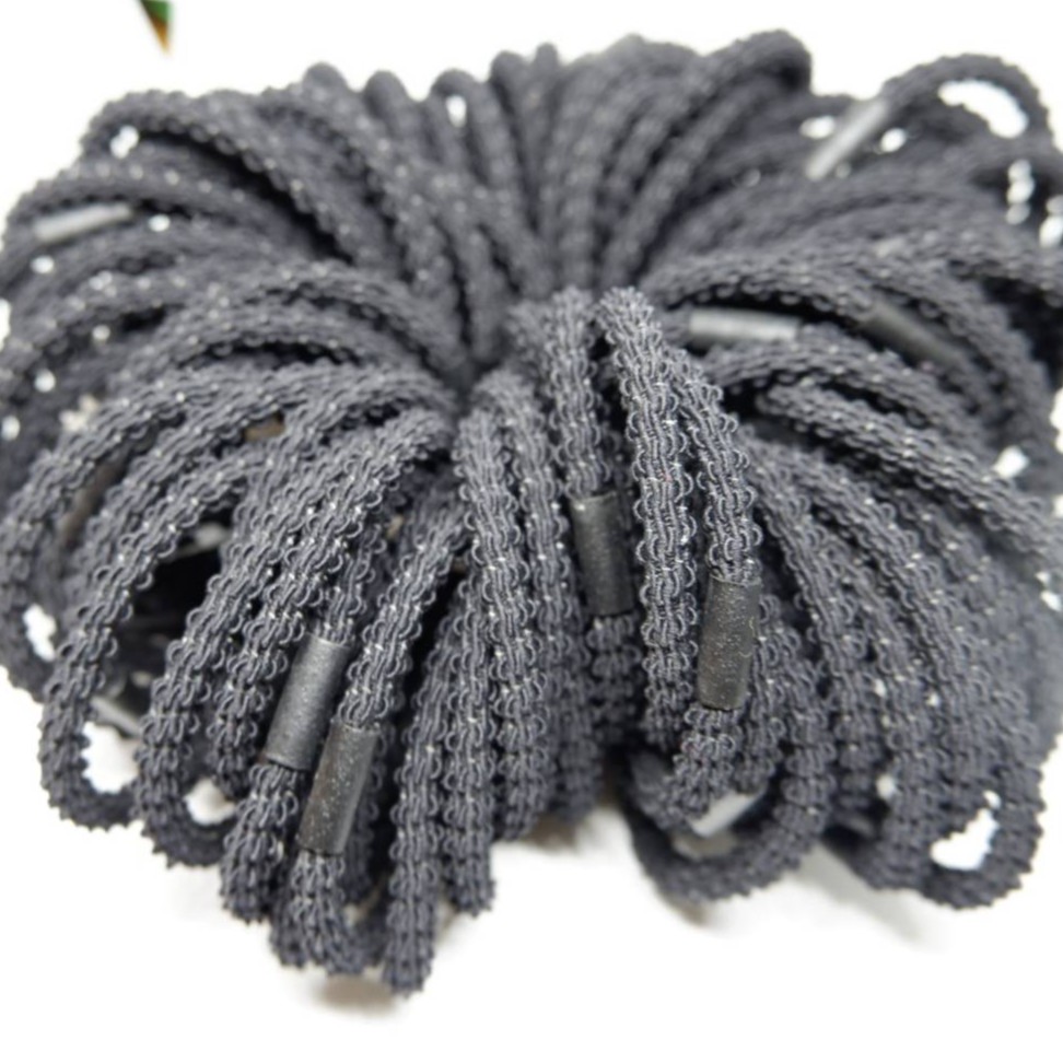 1฿   ยางรัดผมสีดำ ยางรัดผม ยางมัดผม (ขั้นต่ำ 5 ชิ้น)