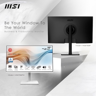 MSI Modern MD272PQ/ MD272QPW Monitor 27” IPS 2560x1440 (WQHD), 16:9, 75Hz, 5ms, USB Type-C with PD 65W, KVM Switch Design