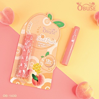 OB-1430 SWEET PEACH Change Color Lip Balm OBUSE