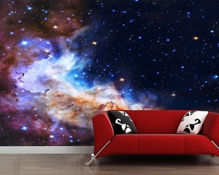 วอลเปเปอร์ 3d ลาย Papel de parede Galaxy, starry sky, nebula 3d สําหรับติดตกแต่งผนังบ้าน