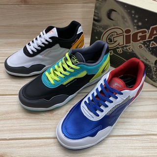 GiGa  FG420 รองเท้าฟุตซอล กีก้า (33-44) สีขาว/ดำ/น้ำเงิน