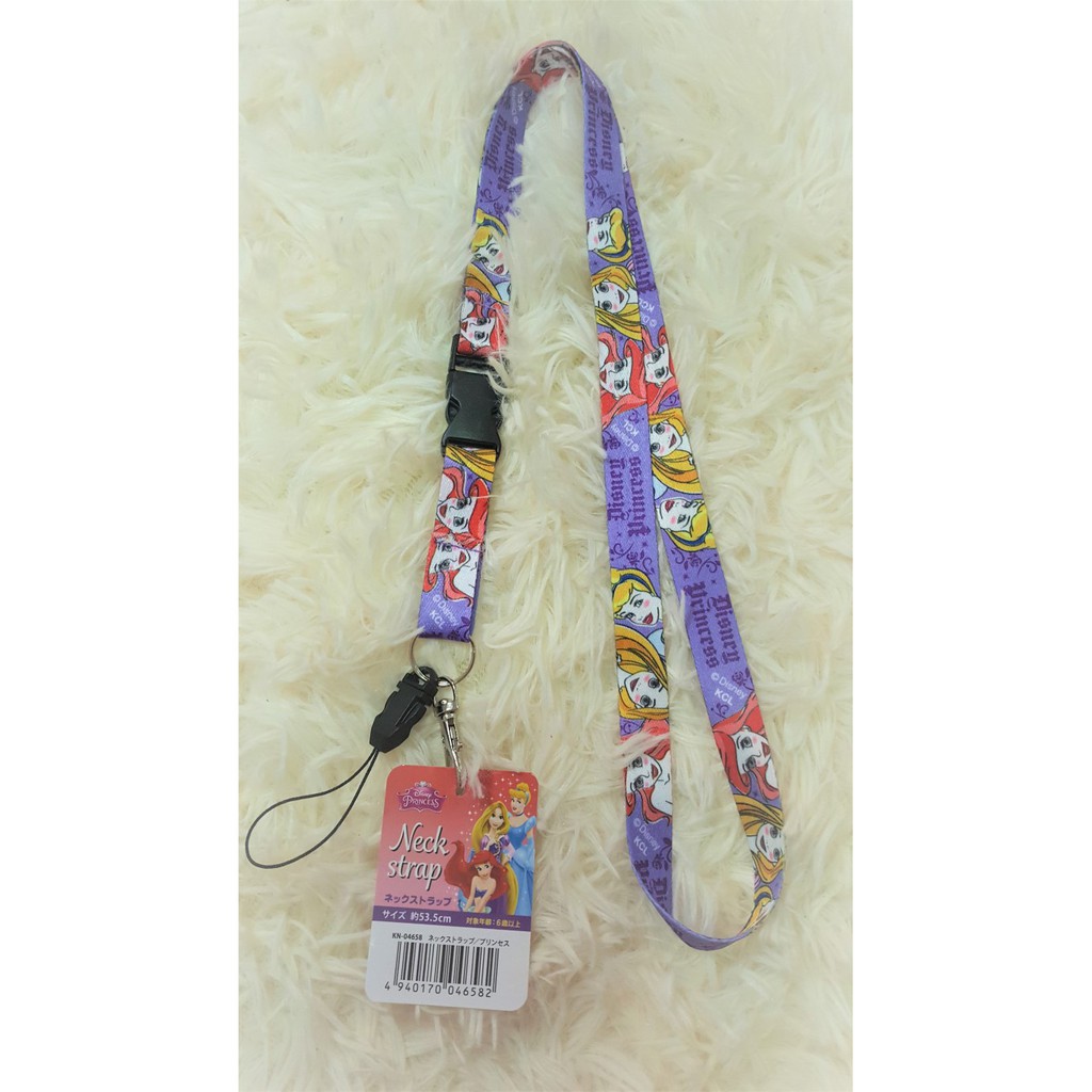 สายคล้องบัตร Disney Princess สีม่วง