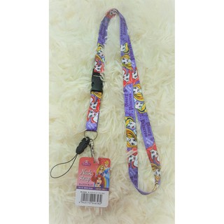 สายคล้องบัตร Disney Princess สีม่วง