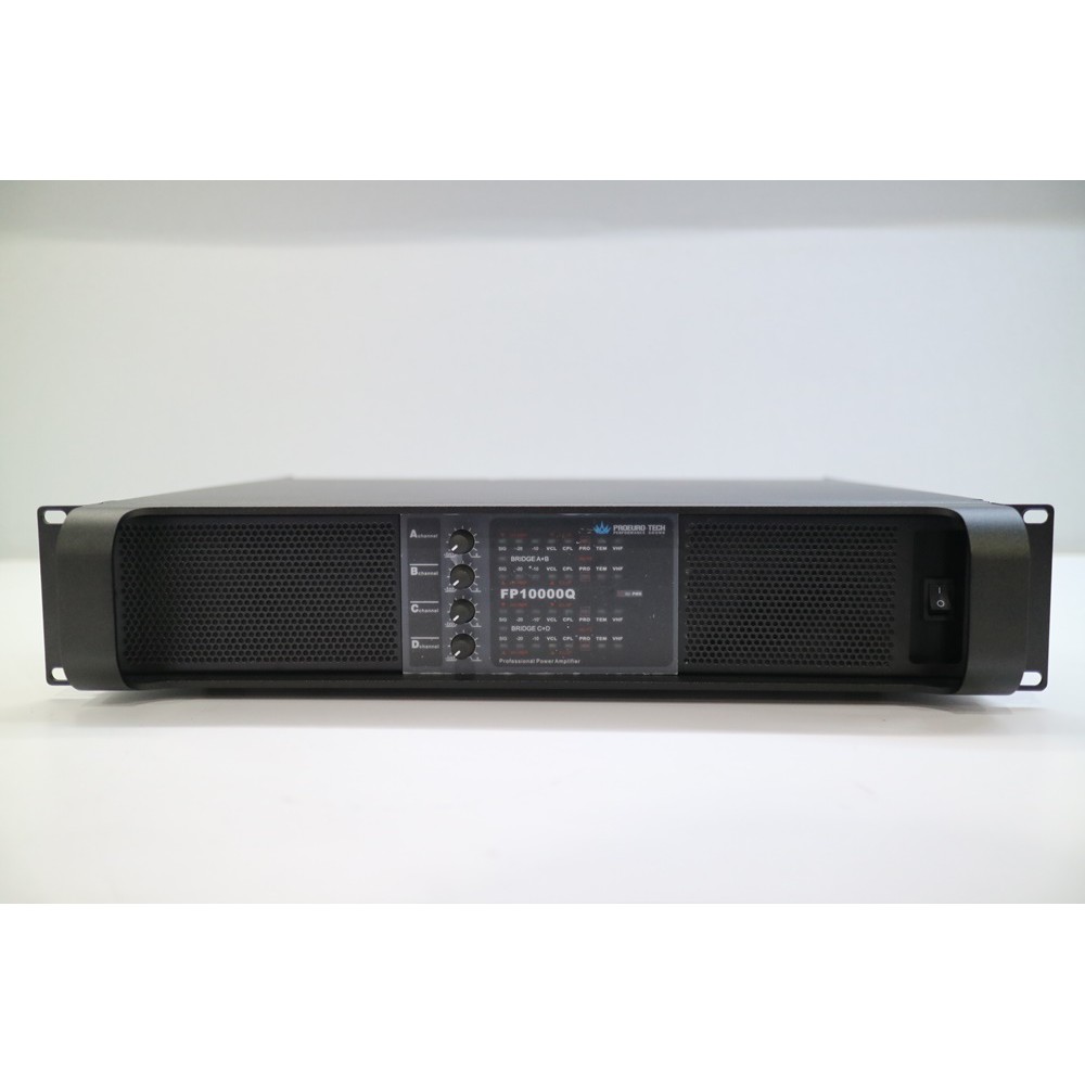 PROEUROTECH FP10000Q แอมพลิฟายเออร์ 4 แชนเนล 10,000 วัตต์พร้อมการตรวจสอบเครือข่าย NomadLink และการคว