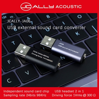 Jcally Ja06 Usb อะแดปเตอร์แปลงเสียงภายนอก To 3 . 5 มม . พร้อมไมโครโฟนสําหรับ Windows Notebook Ps4