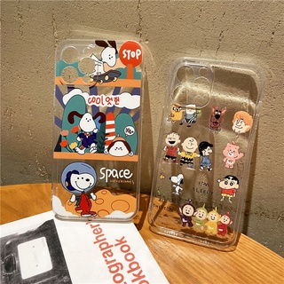 vivo v29 v27 y02 ปกป้องเคสโทรศัพท์เลนส์ vivo y12s y15 y17 y19 y20 y30 y50 y72 cartoon snoopy vivo s1 v11i v15 v20 pro v21e v23e v25 เปลือกซิลิโคน TPU