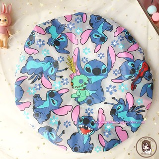 💦💧 หมวกคลุมผมอาบน้ำยางพารา ลายการ์ตูนน่ารัก ⭐️ ลาย Stitch