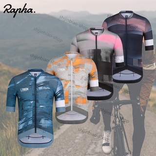 เสื้อกีฬาแขนสั้น ลายทีม Rapha Pro Team คุณภาพสูง สําหรับขี่จักรยานเสือภูเขา