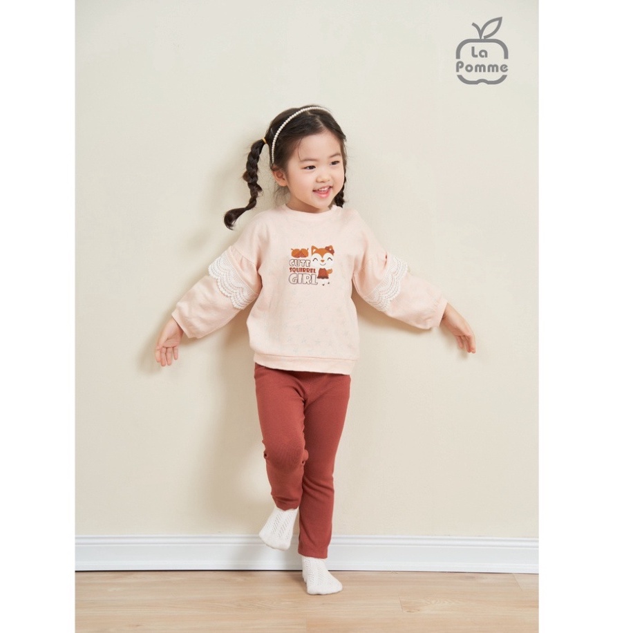 (2022 Collection) La Pomme Cute Squirrel Girl Long Sleeve Set (รหัส 13004)