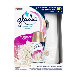 dee-double 🔥เครื่องพ่นสเปรย์ GLADE กลิ่นไวท์🔥 ไลแลค น้ำหอมปรับอากาศ